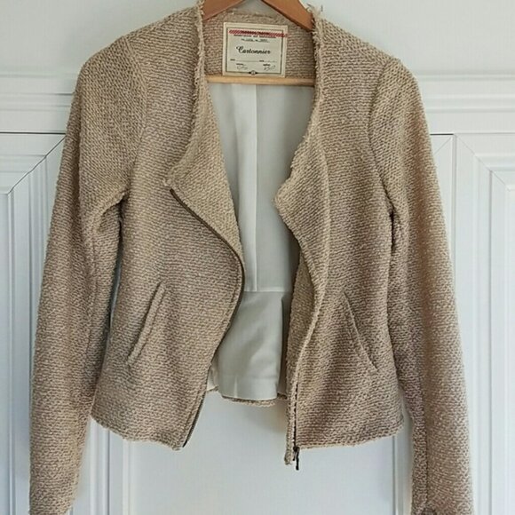 Cartonnier by Anthropologie Knit Moto Jacket - Picture 1 of 5